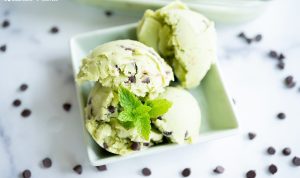 Home made Mint Chocolate Chip Ice Cream Recipe (Dairy Free & Paleo)